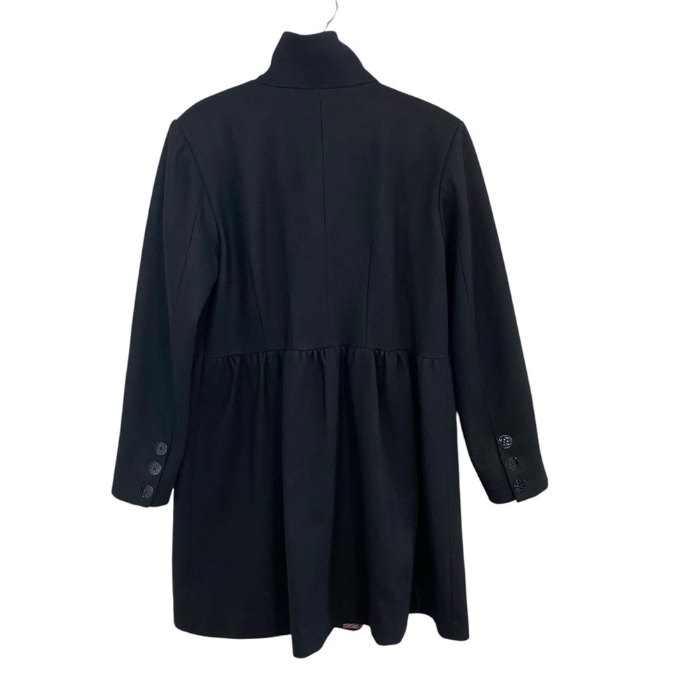 Katherine Barclay - Black Wool Blend Pea Coat - Picture 4 of 14